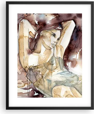 Produktbild von Gerahmtes Poster - Schwarzer Rahmen - Frau Modell - 40x50 cm - Wand Bild - Wanddeko - Wandbilder - Kunstposter - Wandposter - Bilderrahmen - Bilder - Kunstdruck - Wandbild - P2BPA40x50-3552