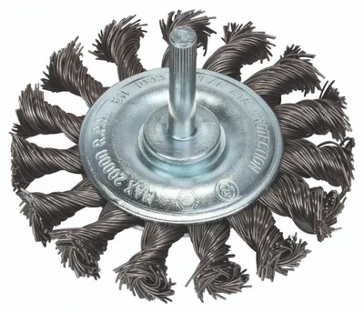 Produktbild von Scheibenbürste für Bohrmaschinen - Gezopfter Draht, 75 mm