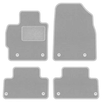 Obrázek produktu pro Velurové autokoberce pro: Mazda CX-7 2006-2009 (SUV) – sada 4 ks, šedé, na míru – Wielganizator OSLO