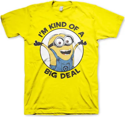 Produktbild von Minions - I'm Kind Of A Big Deal T-Shirt - X-Large - Yellow