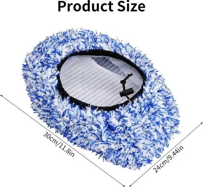 Immagine prodotto di Spazzola universale per auto, blu, in microfibra, per vetri e carrozzeria, facile da rimuovere