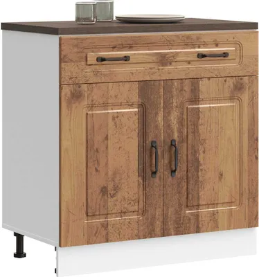 Produktbild von "2026 Promotion" Küchenunterschrank - Sideboard Küche - Kalmar Altholz-Optik Holzwerkstoff - Mehrzweckschrank CC31276