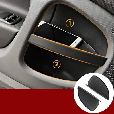 Zdjęcie produktu dla Pojemnik do przechowywania, osłona klamki drzwi samochodu, wykonana z tworzywa ABS, kolor czarny, pasująca do samochodów Mercedes Benz Smart 453 Fortwo, rocznik 2015-2019
