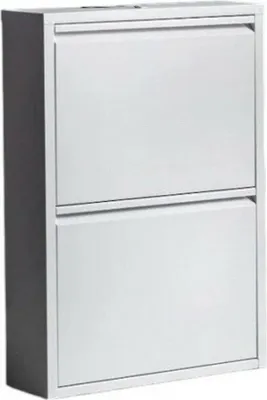 Immagine prodotto di Dmora Scarpiera Igina 15x50x71h cm Bianco, 4 Paia 2 Ante