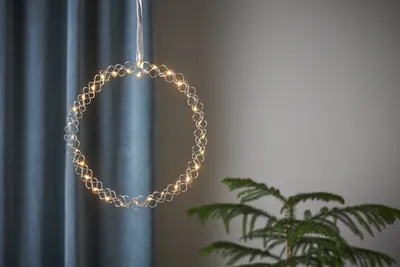 Produktbild von Star Trading LED-Kranz "Hoop", beleuchtet, Chrom