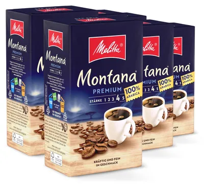 Produktbild von Melitta Montana Premium Filterkaffee gemahlen, für Filterkaffeemaschinen, im Set
