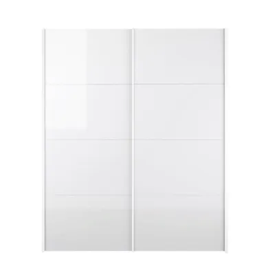 Produktbild von Veto Kleiderschrank 2 Türen breite 182 cm, weiss und weiss hochglanz.
