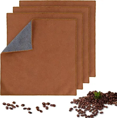 Imagen del producto de Paños de limpieza de microfibra, de doble cara, de 30 x 30 cm, paquete de 4 unidades, para la cocina