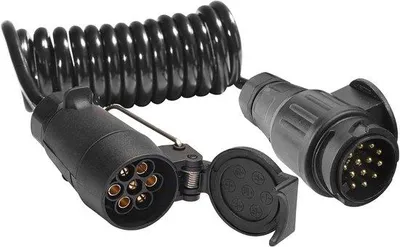 Produktbild von Verlängerungskabel 12V für Anhänger mit 13 bis 7 Pins - Spiralkabeladapter