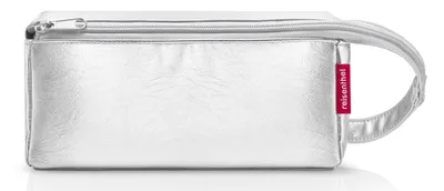 Produktbild von reisenthel fold case, Kulturbeutel, Kosmetiktasche, Beauty Case, Silver Crackle, 1,5 L, MN7088