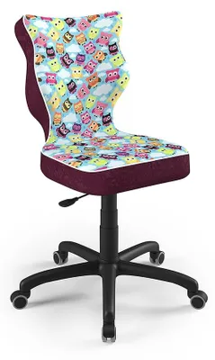 Zdjęcie produktu dla Krzesło Wzrostowe Dla Dzieci I Młodzieży, Ergonomiczne Krzesło Do Biurka, Rozmiar: 159-188 Cm, Model: Petit Schwarz Storia 32