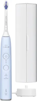 Zdjęcie produktu dla Philips Sonicare 6100 series Series 6100 HX7406/02 Soniczna szczoteczka do zębów, Dorosły, Soniczna szczoteczka do zębów, Delikatny, 62000 ruchów na minutę, Jasny Niebieski, 2 min
