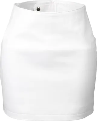 Zdjęcie produktu dla Skórzana spódnica z PRAWDZIWEJ skóry jako mini spódniczka w kolorze białym