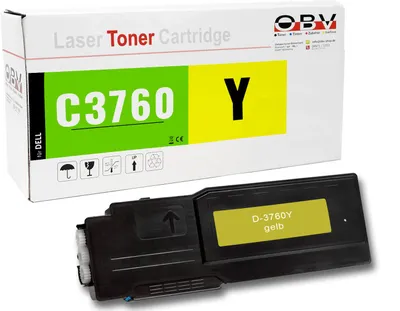 Produktbild von Dell C3760 kompatibler Toner Gelb - C3760 C3760dn C3760dnf C3760n C3765dnf MFP