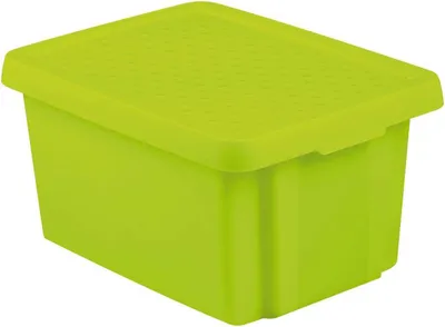 Productafbeelding van Opbergbox ESSENTIALS 16 liter met deksel, groen