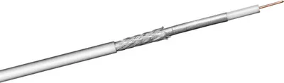Produktbild von goobay Koax Kabel StaKu 100 2 x geschirmt Class auf Plastik Spule weiß 250 m