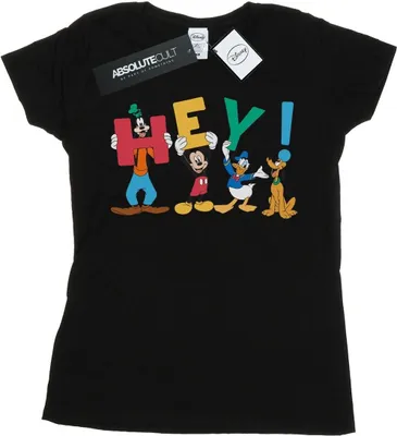 Produktbild von Disney - "Friends Hey" T-Shirt für Damen BI32228 (XXL) (Schwarz)
