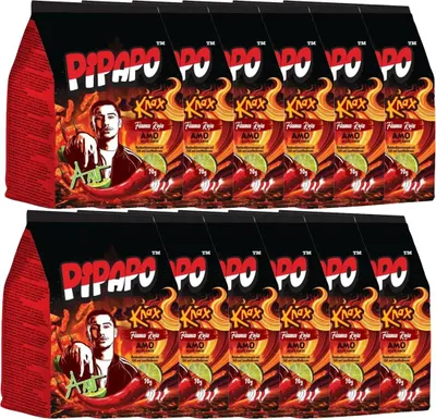 Produktbild von Pipapo Knax Mais Chips Chili Flama Roja Maiserzeugnis 70g 12er Pack