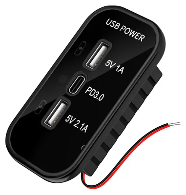 USB-C Autoladegerät 12V, PD3.0 & QC3.0, 36W, schwarz
