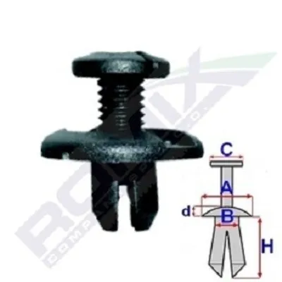 Produktbild von 10x ROMIX B17379 Clip Zier- / Schutzleiste