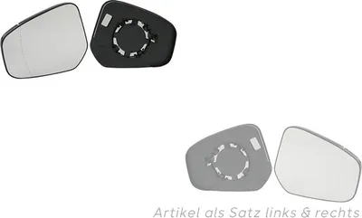 Produktbild von Johns, Spiegelglas passend für Ford Transit Courier (B460) 02/14- Set links & rechts ET7617K741CA 1837873 ET7617K740AA 1837866