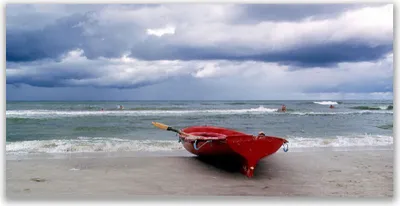 Produktbild von Tulup Leinwand-Bilder 120x60 Wandbild Canvas Kunstdruck Boot Strand Meer Landschaft
