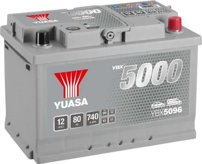 Produktbild von Yuasa YBX5096 SMF 12V 80Ah Silver High Performance Autobatterie