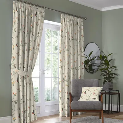 Image de Dreams & Drapes : Rideaux Darnley, 100% coton, plis parfaits, avec système de maintien des plis