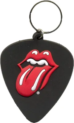 Obrázek produktu pro The Rolling Stones - Přívěsek na klíče Plectrum BS2281 (jedna velikost) (černá/červená)