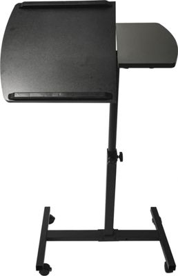 VDD Laptoptisch Laptop-Ständer - Beistelltisch Betttisch - mobile Rollen - höhenverstellbar - schwarz