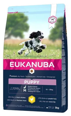 Produktbild von Eukanuba Welpenfutter für mittelgroße Hühnerrassen