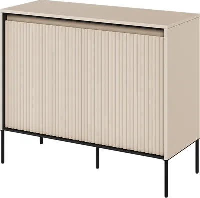 Produktbild von yourhouse24 Kommode TREND TR-02 mit dekorative Fräsungen und Soft-Close-Funktion Sandbeige