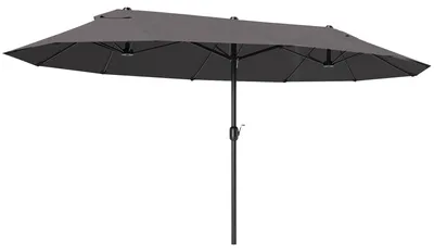 Zdjęcie produktu dla Outsunny parasol ogrodowy parasol owalny parasol podwójny parasol z korbką 84D-030V01
