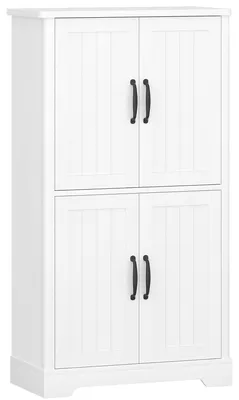 Image de Armoire de salle de bain - Rangement - Armoire colonne - Meuble sous vasque - Meuble de salle de bain - Étagères réglables