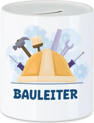 Produktbild von Bauleiter Spardose Bau Bauherr Gebäude Baustelle Arbeit Auftrag Job Bauarbeiter Mitarbeiter Bauleitung Bauarbeit