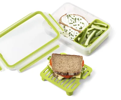 Produktbild von EMSA CLIP & GO Brunchbox 1,2 L, 1,2 l, Transparent, Polypropylen (PP), Thermoplastisches Elastomer (TPE), Deutschland, 163 mm, 225 mm