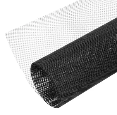 Gewebtes Lüftungsgitter 400x1000 mm, 1 mm Maschenweite, schwarz