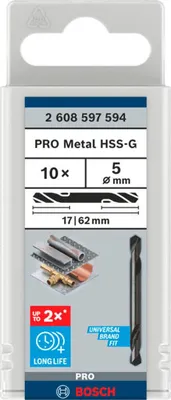 Immagine prodotto di Trapano elicoidale Bosch PRO Metal HSS-G, 5x17x6