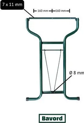Produktbild von Tischgestell /Gestell für den Biertisch 50 cm LUX
