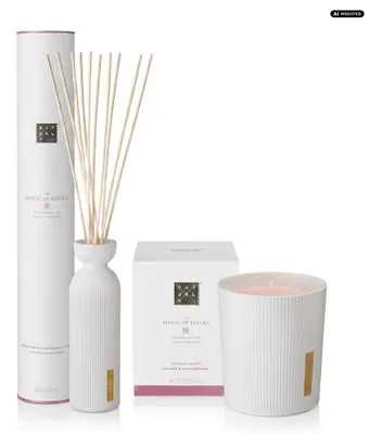 Produktbild von Rituals Sakura Duftstäbchen und Duftkerze Home Duo
