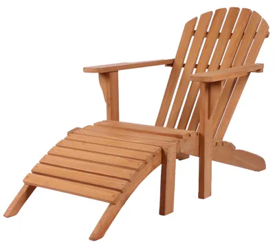 Produktbild von Teakholz Gartenliege/Sessel - bene living - Adirondack Montreal