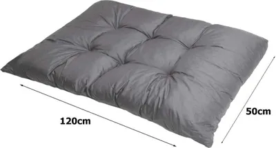 Obrázek produktu pro Sada polštářů z palet šedá 7ks | sedák 120x50 + opěradlo 120x40 | polštáře z palet | sada zahradních polštářů