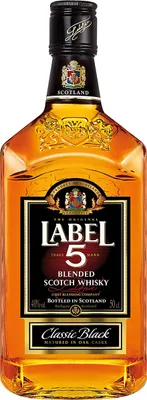 Produktbild von Label 5 Classic Black Blended Scotch Whisky 40 Prozent 500ml