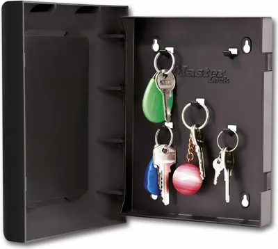 Obrázok produktu pre MASTER LOCK 5451EURD, Akrylonitrilbutadienstyren (ABS), Čierna, 5 háčik/háčiky, 0,87 L, 170 x 40 x 220 mm, 149 x 30 x 195 mm