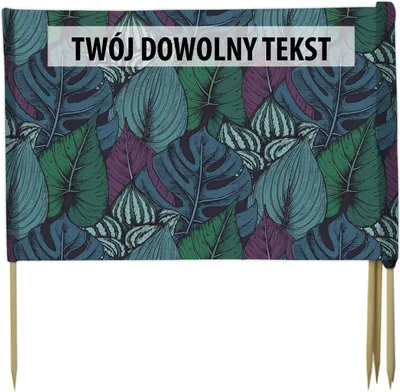 Zdjęcie produktu dla PARAWAN PLAŻOWY Liście z indywidualnym napisem 5 PANELI 46.5