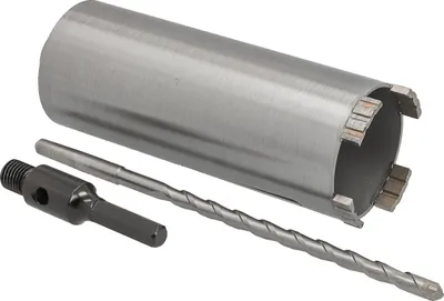 Produktbild von Diamantbohrkrone Ø 72 mm Nutzlänge 180 mm mit 6-kant-Aufnahme 100 mm und Zentrierbohrer 240 mm Segmenthöhe 10 mm Diamant Bohrkrone Trockenbohrkrone Kernbohrer Betonbohrkrone Kernbohrkrone BTEC