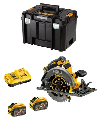 Imagen del producto de Sierra Circular DeWALT DCS579X2 FlexVolt (2 x 54V/18V 9,0 Ah + DCB118 + TSTAK VI)