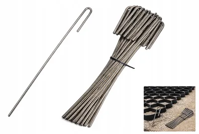 Produktbild von AWoTech Erdspieße für Geogitter, Geozellen, 50 Stück, 40cm