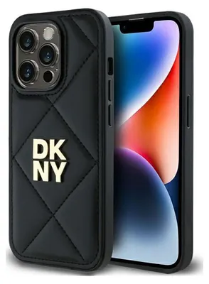 Produktbild von Etui Dkny Gesteppte Stack Logo Na Iphone 14 Pro Max - Czarne