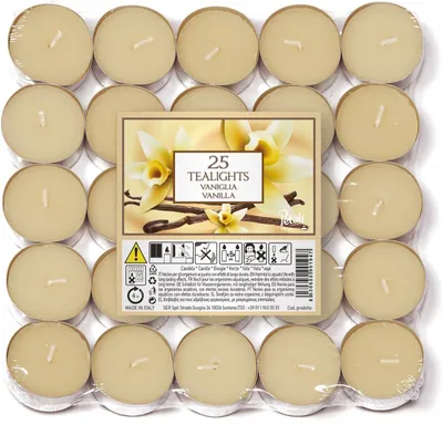 Image de Bougies Price's Teelights Pack 25 Vanille